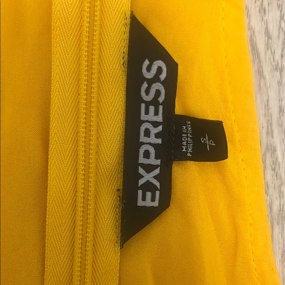 Express Yellow Asymmetrical Ruffled Camisole - Picture 2 of 6